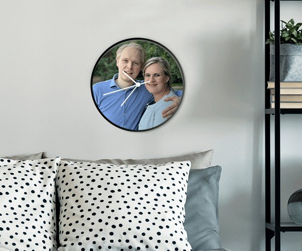 foto op wandklok