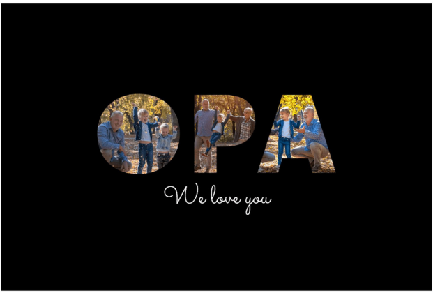 inductiebeschermer opa met fotos