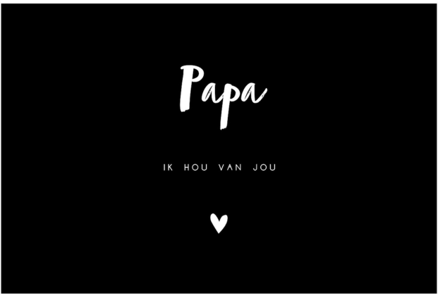 inductiebeschermer papa met tekst